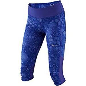 Saucony Women's Scoot Mini Capri Blue Capri Leggings Suze Medium